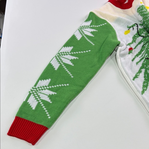 Junk Food Festive Grinch Christmas Sweater - Picture 4 of 11